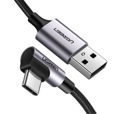 Дата кабель USB 2.0 AM to USB-C 1.0m US284 Angled Alum. Braid Black Ugreen (50941) Винница - изображение 1
