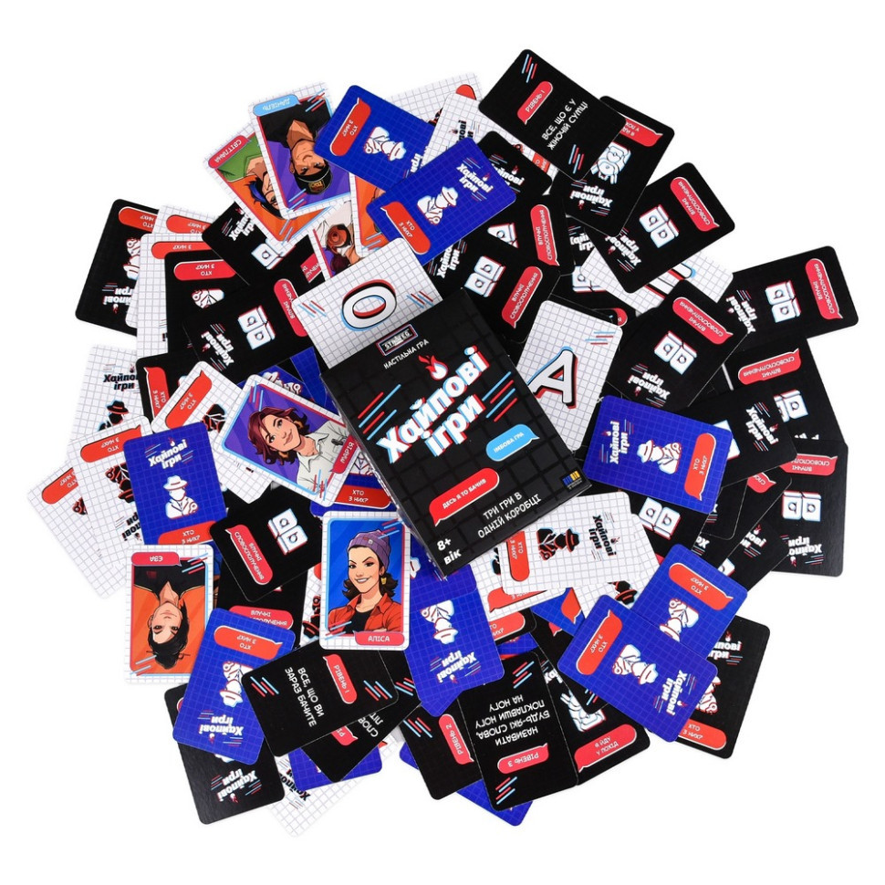 Настільна гра "Хайпові ігри 3 в 1" 30946 інструкція, гральні картки Вінниця - фото 2