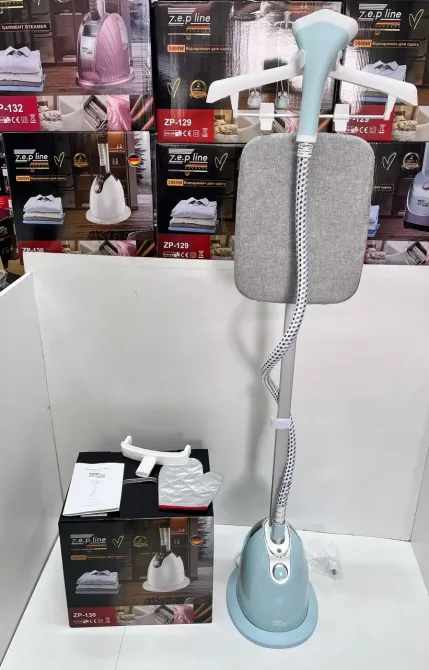 Kemei Голубой Отпариватель вертикальный для одежды со стойкой Zepline ZP-130 3000W Коломия - фото 3