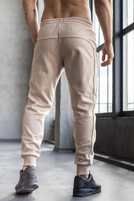 Утеплені джоггери зі швами навиворіт TotalFit EM3-IS10 Бежевый, XXL Киев - изображение 2