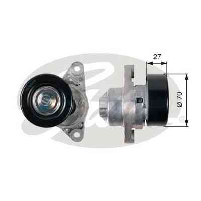 Натягувач ременя з роликом Gates T38273 Вінниця