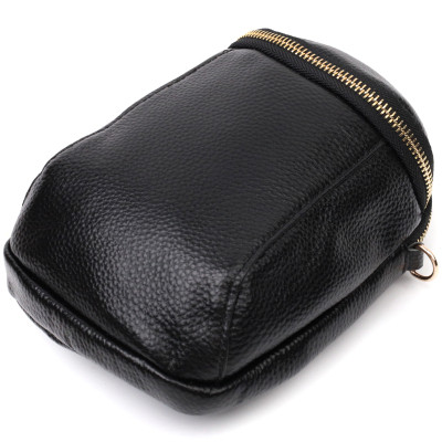 Сумка Vintage З м'якої натуральної шкіри Чорна (22338) Вінниця - фото 7