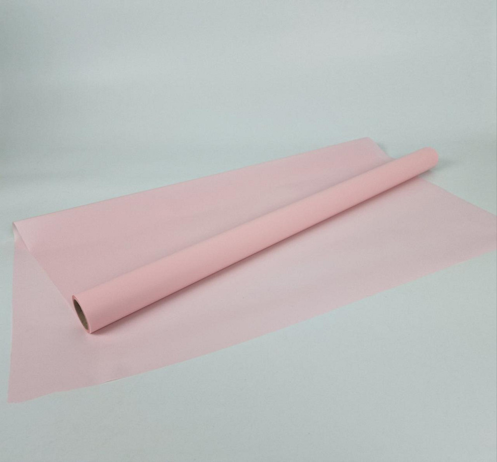 Рулон 10 м тонированый матовый (7) пленка для цветов (h660) №35 Светло розовый (1 шт) Харьков - изображение 1