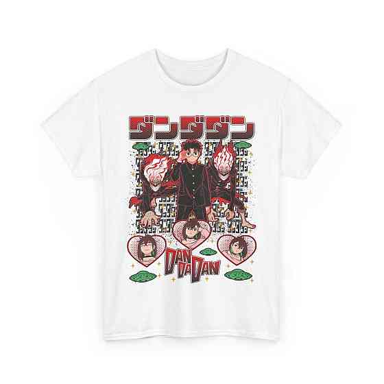 Футболка з аніме принтом Дандадан Окарун Момо Айасе оверсайз (S/M/L) Чорний AnimeJ0398 Дніпро