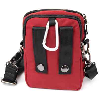 Сумка Vintage На пояс нейлон Червона (20647) Вінниця