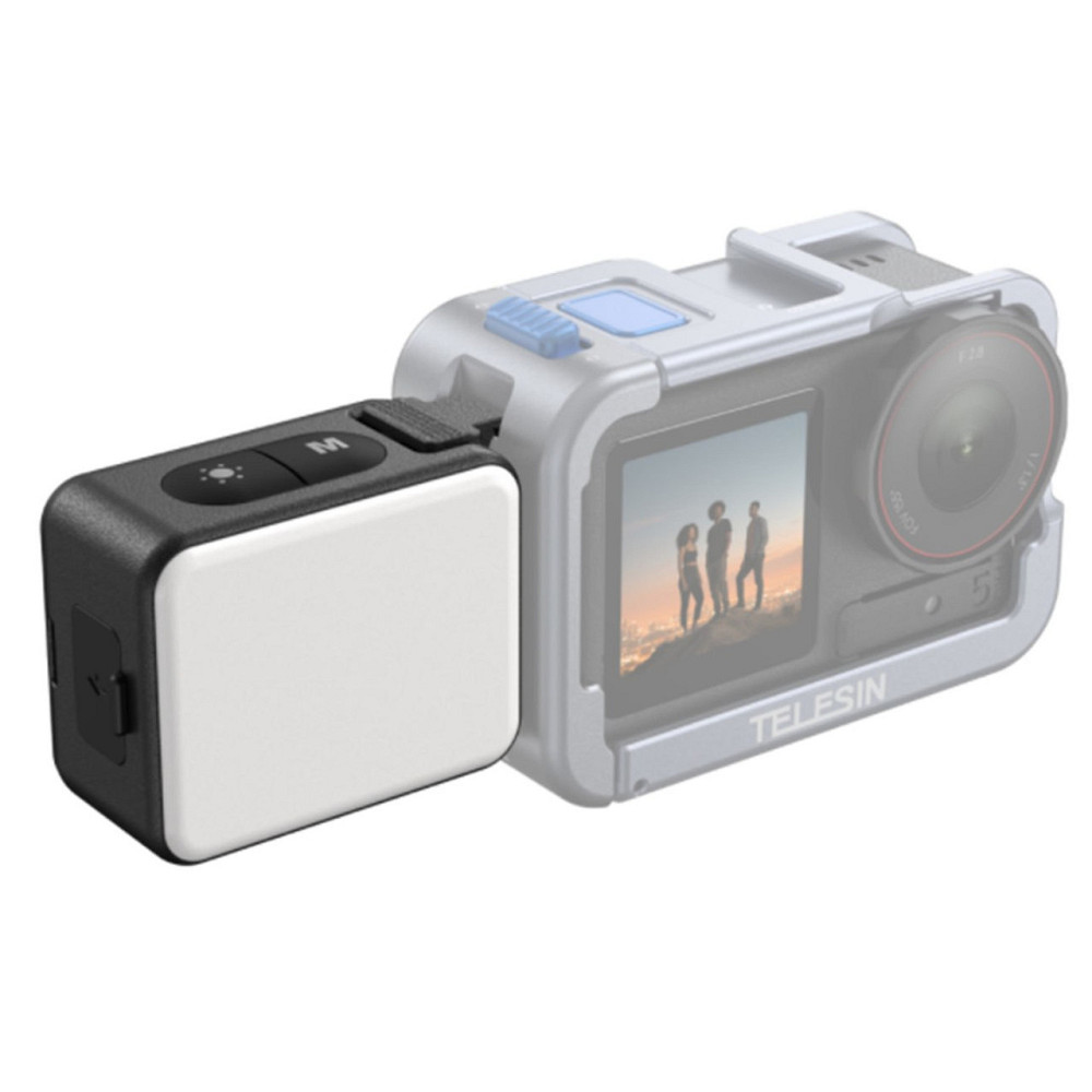Накамерный свет для Action 5 Pro/4/3 быстросъемный IPX5 CRI 95+ Telesin S5-BGD-08-TDJ Киев - изображение 1