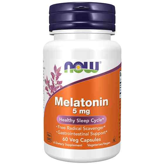 Мелатонін NOW Foods Melatonin 5 мг 60 капсул Луцьк