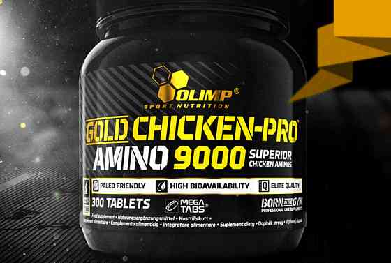 Gold Chicken-Pro Amino 9000 mega tabs 300 tabl Луцк