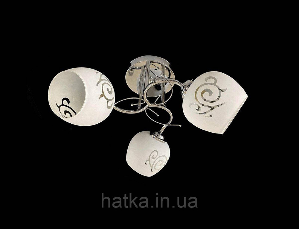 Стельова Люстра на 3 плафони VALESO 9936/3 (Хром) Київ - фото 1