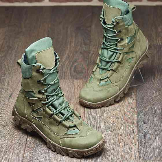 Тактичні зимові берці 106-ТБ-2 хакі — теплі, міцні, армійські черевики для ЗСУ та охорони 46 (30,5) Харків