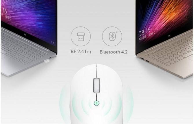 Бездротова мишка Xiaomi Mi dual mode silent edition HLK4041GL/WXSMSBMW02 (Чорна) Миколаїв - фото 7