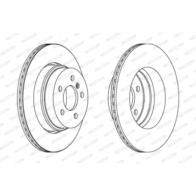 Гальмівний диск FERODO DDF1583C-1 Вінниця - фото 1