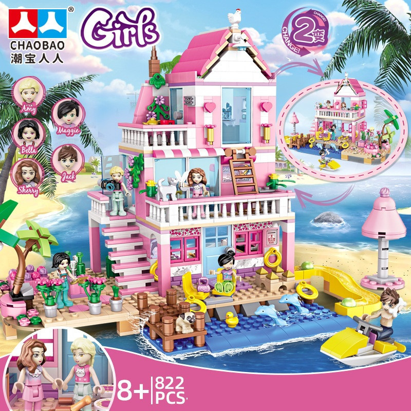 Конструктор Chaobao Пляжная вилла, 822 деталь Киев - изображение 1