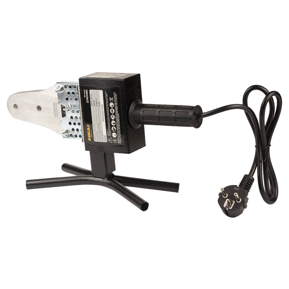 Sigma Паяльник для пластиковых труб 600Вт 20-32мм металлический кейс SIGMA (2743481) Коломыя - изображение 6