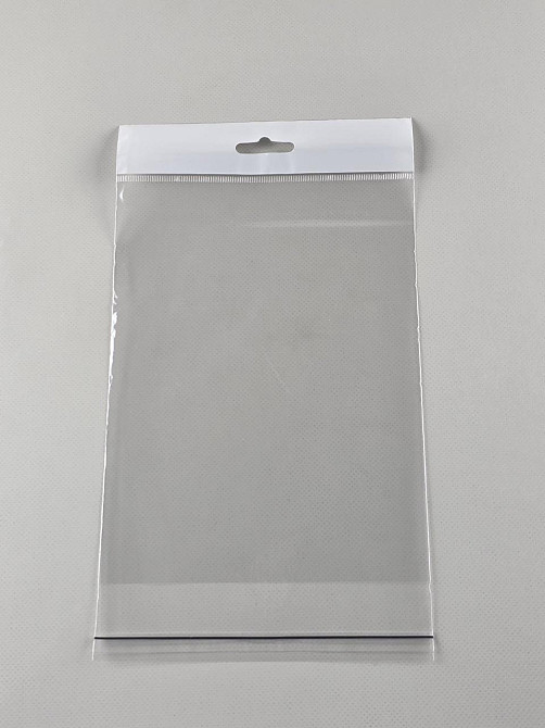 Пакет з еврослотом і липкою стрічкою 15см 20см 25мк (1000шт) Харків - фото 1