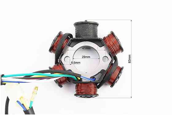 Статор магнето (генератора) (6 котушок роз'єм "мама 4+1"), тип 1 Київ