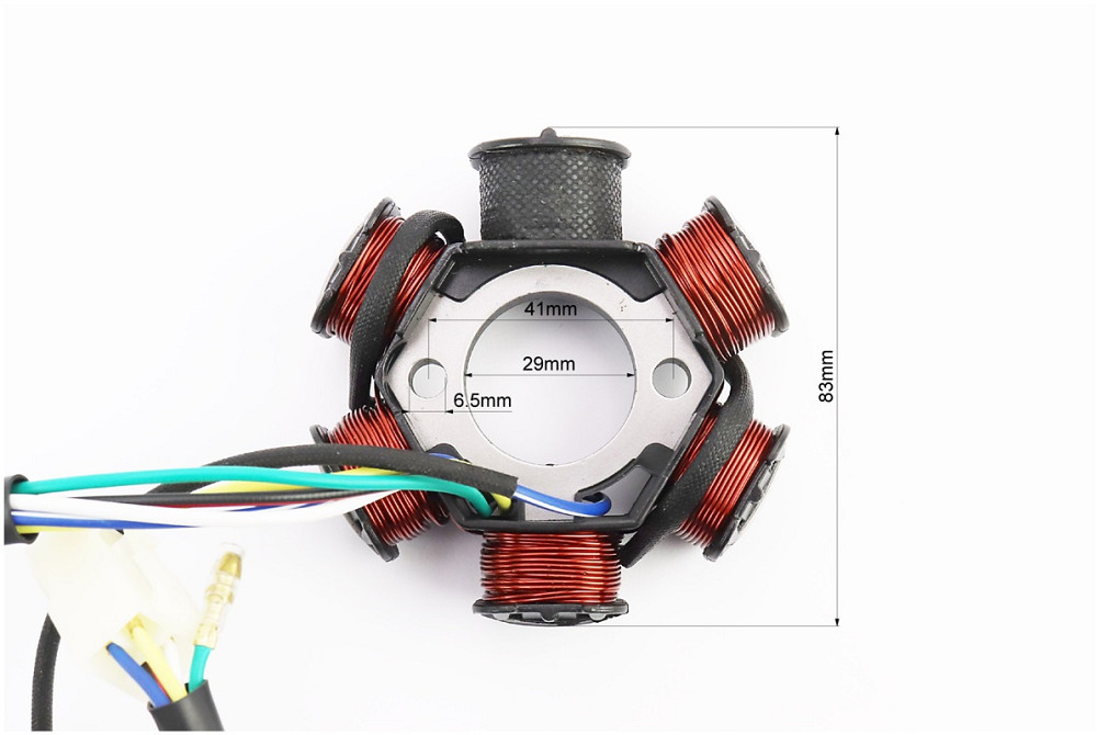 Статор магнето (генератора) (6 котушок роз'єм "мама 4+1"), тип 1 Київ - фото 3