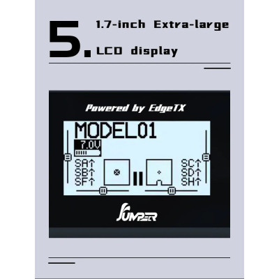 Пульт управления для дрона Jumper T12 MAXHALL ELRS2.4G (C10120) Винница - изображение 6