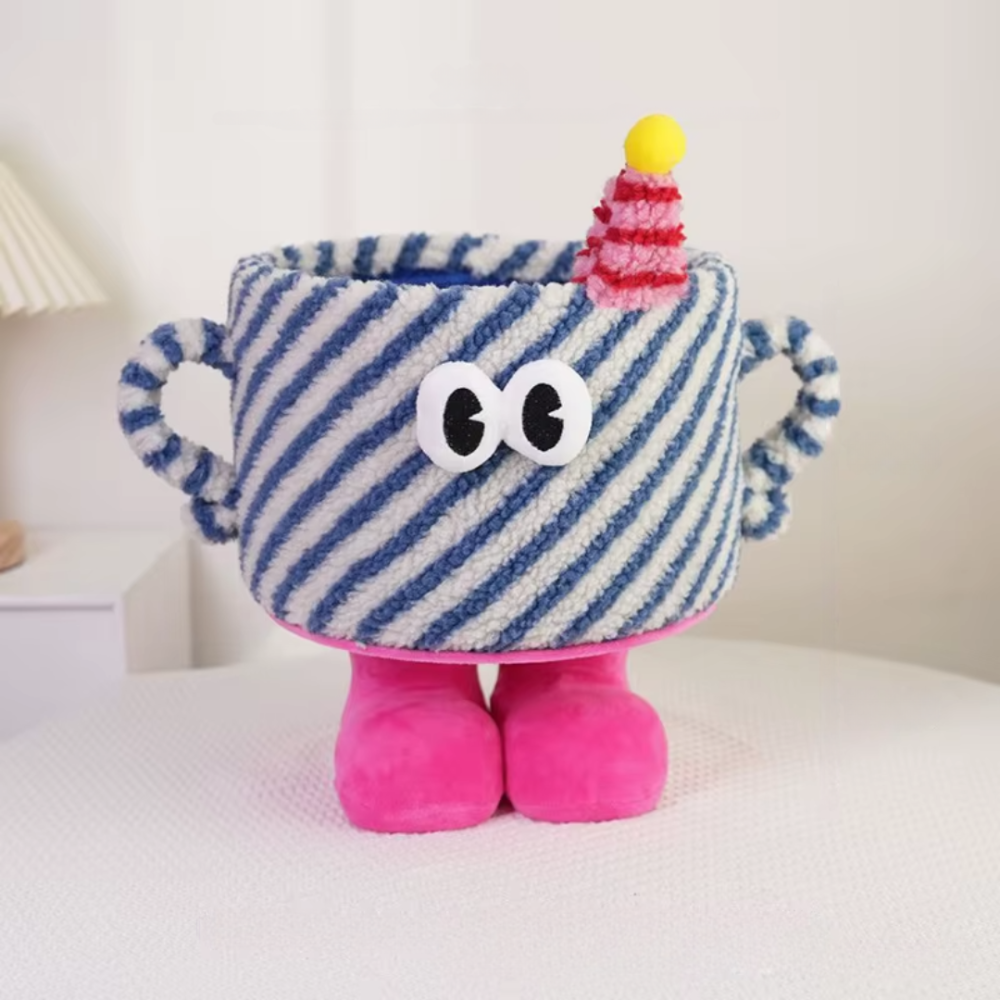 Кошик для іграшок плюшевий органайзер в дитячу кімнату м'який для речей та іграшок в дитяча кімнату синя Кам'янець-Подільський - фото 1