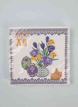 Пасхальная бумажная двухслойная салфетка (ЗЗхЗЗ, 16шт)  La Fleur 