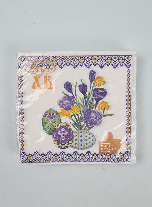 Пасхальная бумажная двухслойная салфетка (ЗЗхЗЗ, 16шт)  La Fleur 