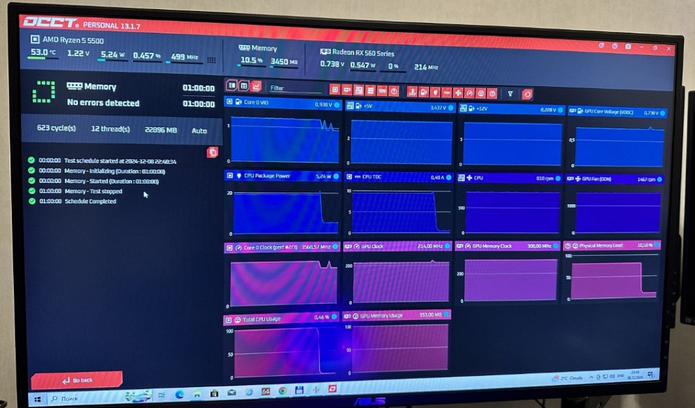 Материнська плата b450 ryzen 5500 32Gb. Київ - фото 4