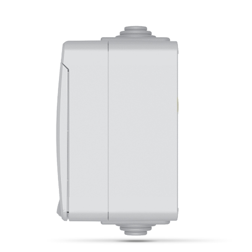 BINERA сірий Розетка зовнішня 1-а з кришкою IP65 Videx Житомир