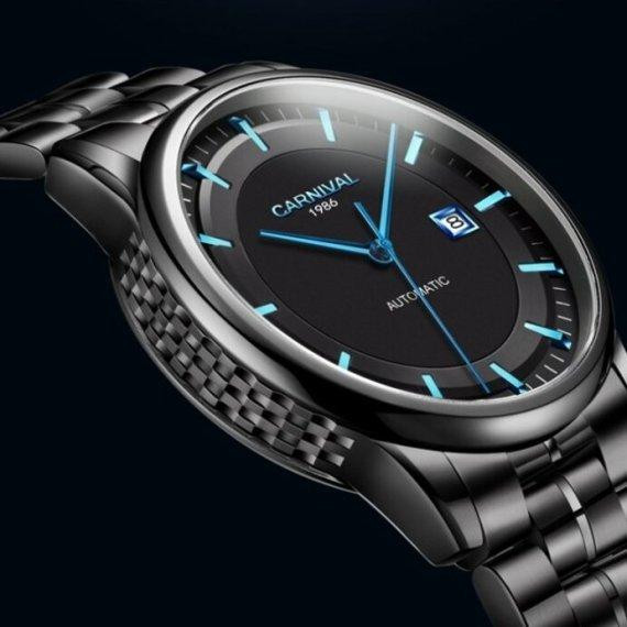 Годинник чоловічий механічний Carnival Special Smoky Magnetic (2 ремінці) Київ - фото 6