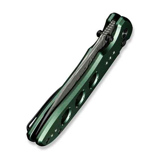 Ніж складаний туристичний Civivi Hyperpulse, (8.9 см) Damascus / Aluminum темно-зелений Київ