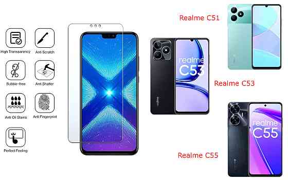 Защитное стекло NeoGlass для Realme C51, Realme C53, realme C55 – ультрапрозрачное и устойчивое Киев