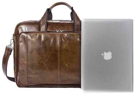 Мужская кожаная сумка Vintage 14769 Коричневая Киев