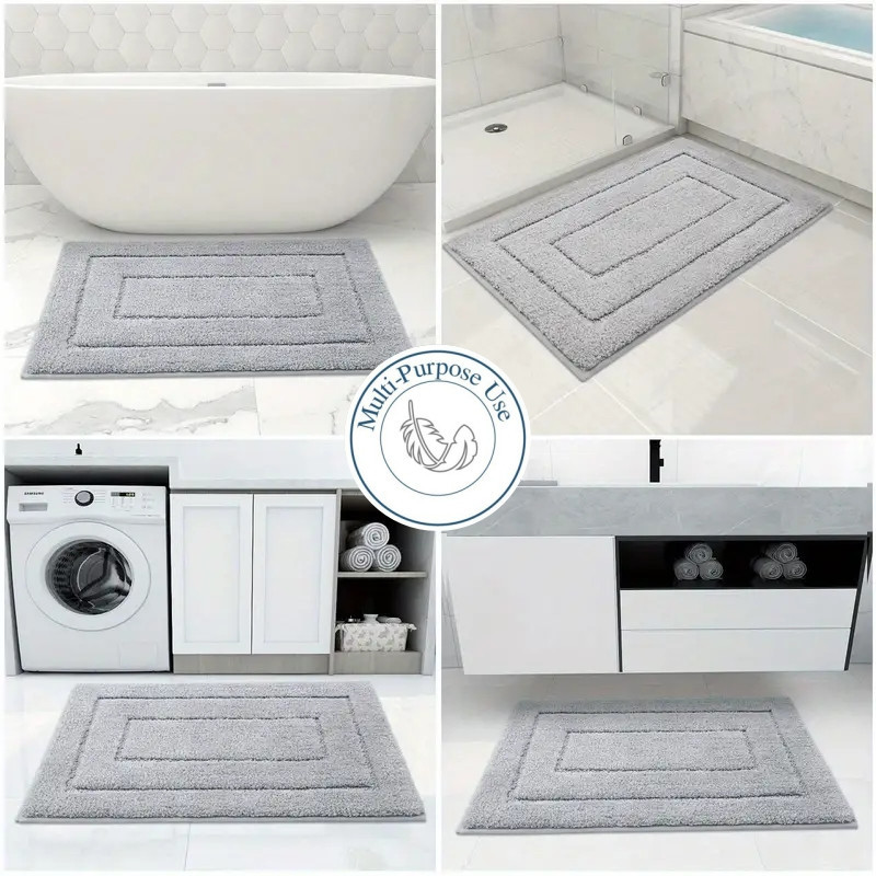 Коврик для ванной комнаты Lovely Svi прорезиненный - 50 x 80 см Серый (2565088) Киев - изображение 5