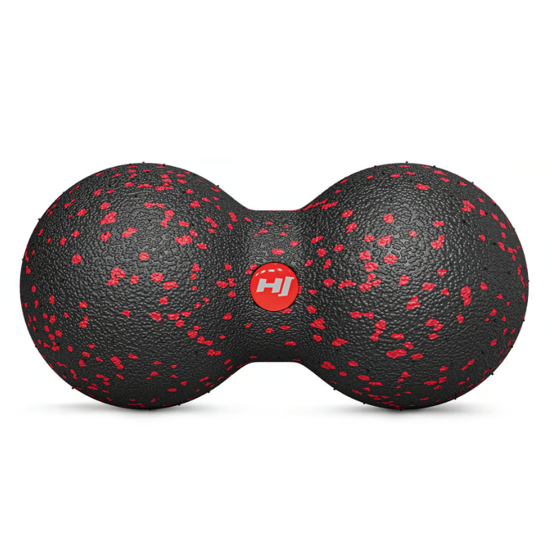 Масажний м'яч подвійний EPP 80 мм Hop-Sport HS-D008MB чорно-червоний Киев - изображение 1