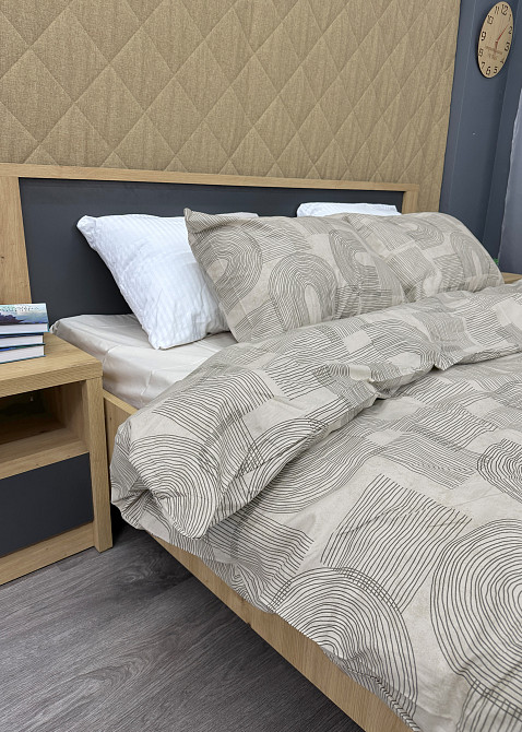 Комплект постельного белья Поплин, Decorator Cotton Lux Collection Branch Двуспальный 180х215 Бежевый (88-129) Киев - изображение 6