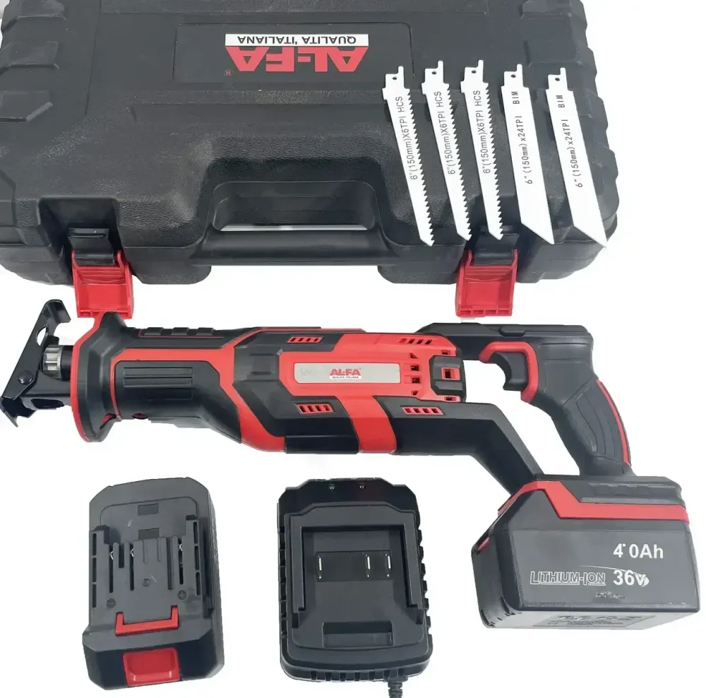 Сабельная пила AL-FA ALCRC36V, аккумуляторная, 36V, 4 Ач - Италия Львов - изображение 1