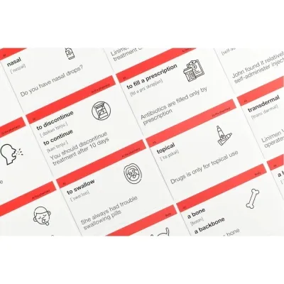 Обучающий набор English Student Карточки для изучения медицинского английского языка Medical English (укр.) (59123251) Винница - изображение 4