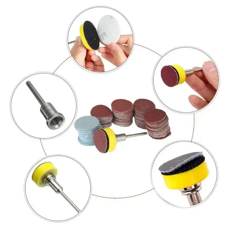Набор шлифовальных кругов для дерева и металла, 100 шт Киев - изображение 4