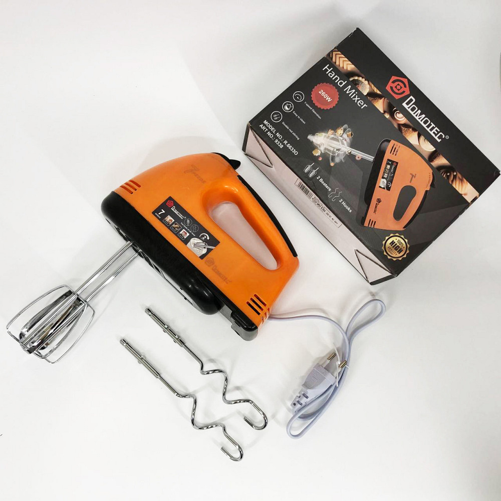 Міксер нержавіюча сталь DOMOTEC, Міксер для домашнього використання з режимами швидкості HK-77 Львів - фото 15