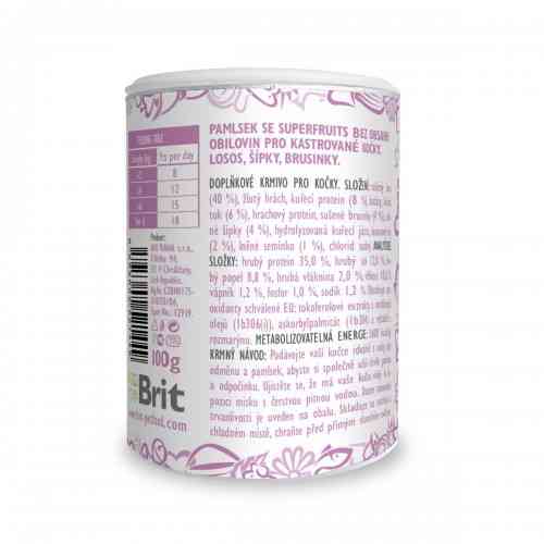 Ласощі для котів Brit Care Cat Snack Superfruits Salmon, лосось, 100 г Київ
