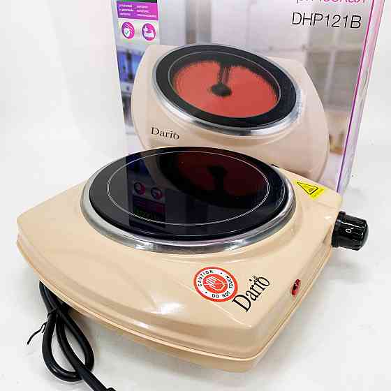 Дисковые плиты настольные DARIO DHP121B 1200 Вт, Индукционная плита мини, Электроплита 1 комфорка WD-16 Киев