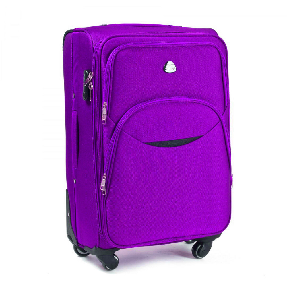 Чемодан тканевый WINGS 1708 средний 66 см 4 колеса Фиолетовый Киев - изображение 1