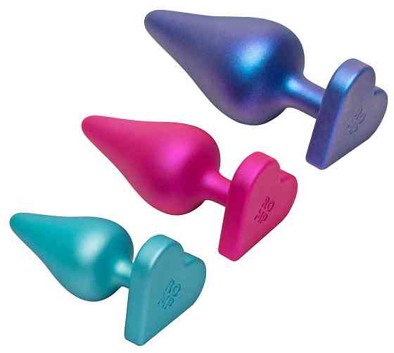 Набор из 3 анальных пробок ROMP Luster разноцветные Sex Aura Киев