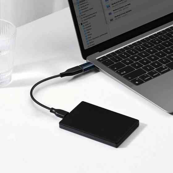 Адаптер переходник Baseus Ingenuity Series Mini OTG Adaptor Type-C - USB-A 3.1, цвет голубой ZJJQ000003 Одесса