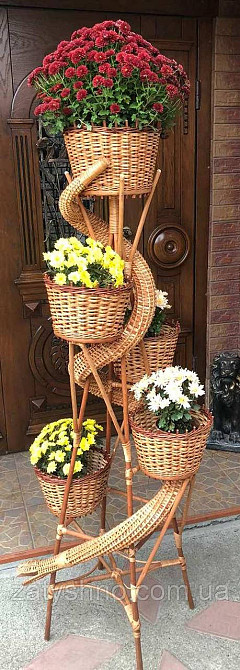 Цветочник плетеный из лозы Киев - изображение 4