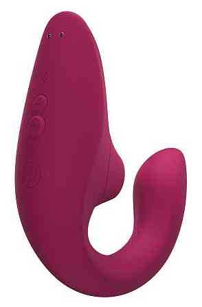 Вагінально-кліторальний стимулятор Womanizer Blend Vibrant Pink, вібрація + вакуум, 2 мотори Sex Aura Київ