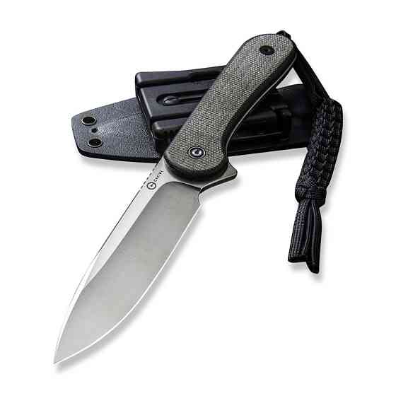 Ніж фіксований тактичний Civivi Elementum, (10.1 см) D2 / Micarta чорний Київ