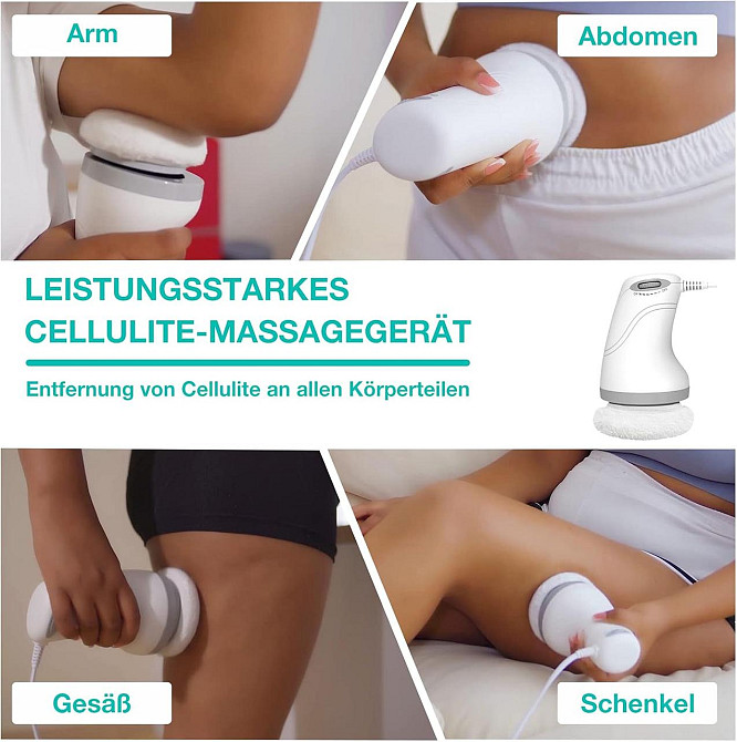 Антицелюлітний масажер Massage Cup A чорний електричний ручний 3 змінні мийні насадки 600–3000 об/хв вакуумний для тіла живота Київ - фото 2
