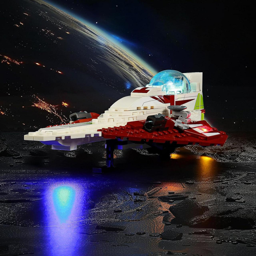 Набір LED-підсвітки для LEGO 75333 Obi-Wan Kenobi's Jedi Starfighter, USB, комплект освітлення (без конструктора) Київ - фото 7