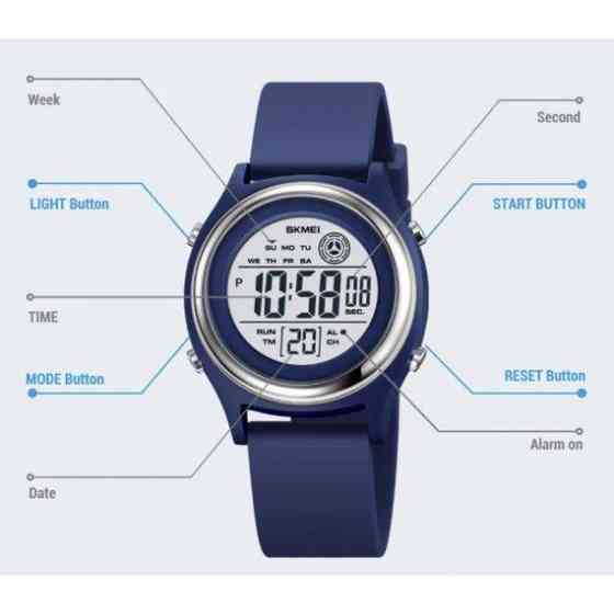 Дитячий наручний електронний годинник Skmei Game (Blue) Вінниця