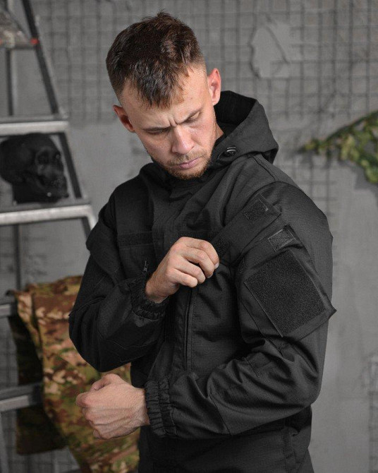 Тактическая  куртка кайот mansory black  НП4885 Одесса - изображение 7